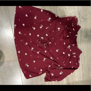 Off the shoulder kids shirts